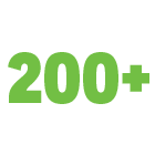 200+